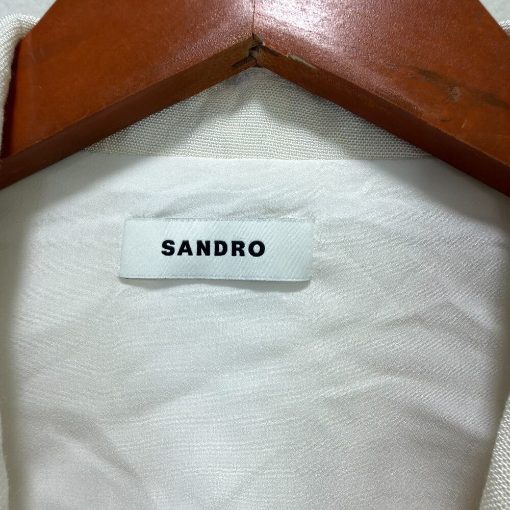 Sandro Carine Sleeveless Mini Dress Size 34 - Picture 4 of 12